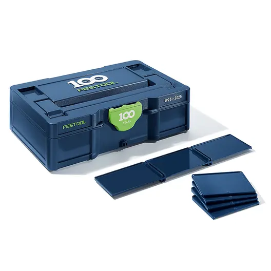 Органайзер за консумативи Festool пластмасов с прегради  265x171x71 мм, син, Systainer3 SYS3 S 76 100Y