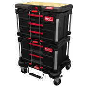 Куфар Milwaukee за инструменти на колела комплект 570x450x1100 мм, черно и червено, Packout - product - 054 MLA 448