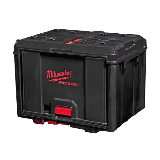 Пластмасов куфар Milwaukee за инструменти  381x508x381 мм, 22 кг, черен, Packout
