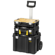 Куфар Stanley за инструменти пластмасов на колела комплект 3 бр., 100 кг, черен, FMST1-80101 - product - 054 STY 527