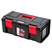 Пластмасов куфар Qbrick Regular за инструменти  333х187х147 мм, 9 кг, черен с червени закопчалки, R-Box - product - 054 TEK 100
