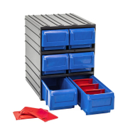 Шкаф модулен Tayg пластмасов за консумативи с 6 чекмеджета 245х291х321 мм, черен - product - 054 TEK 174