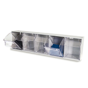 Шкаф модулен Tayg пластмасов за консумативи с 5 чекмеджета 600x196x133 мм, бял - product - 054 TEK 456