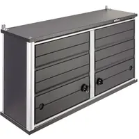 Шкаф Wolfcraft метален за инструменти 985х300х500 мм, 50 кг, тъмносив