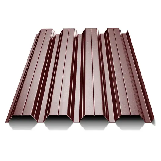 Ламарина студено валцована BalkanSteel с PVC покритие профилна H35 на лист  0.5 x 12 000 x 950 мм, кафяв, RAL 8017