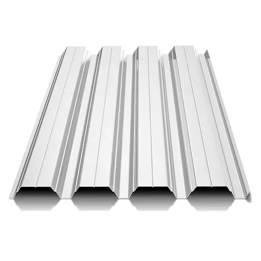 Ламарина студено валцована BalkanSteel с PVC покритие профилна H35 на лист  0.5 x 4000 x 950 мм, бял, RAL 9006