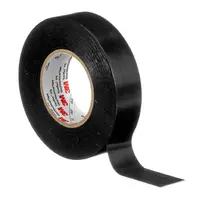 Лента Scotch електроизолационна  19 мм, 20 м, черна, PVC, Temflex 175