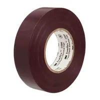 Лента 3M електроизолационна  19 мм, 20 м, кафява, PVC, Temflex 1500