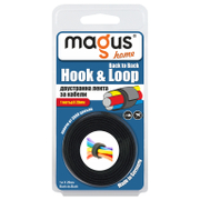 Велкро лента Magus за кабели  20 мм, 1 м, черна, Back To Back - product - 058 ACM 320