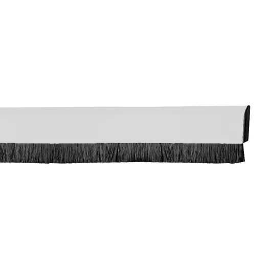 Уплътнителна четка за врата Geko  PVC, 1 м, бяла