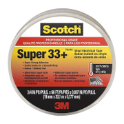 Лента Scotch електроизолационна  19 мм, 20 м, черна, PVC, Super 33+ - product - 058 ACM 342