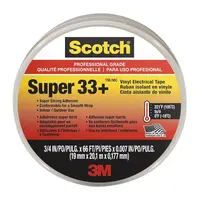 Лента Scotch електроизолационна  19 мм, 20 м, черна, PVC, Super 33+