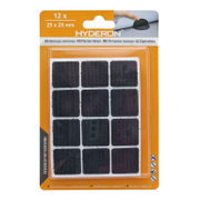 Велкро лепенка Hyderon квадратна комплект 12 бр. 25 мм, 25 мм, черна, VL-25 - product - 058 DMX 104