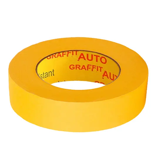 Маскиращо тиксо Atlas tapes термоустойчиво  25 мм, 45 м, жълто, Graffit Auto Professional 9202 WR