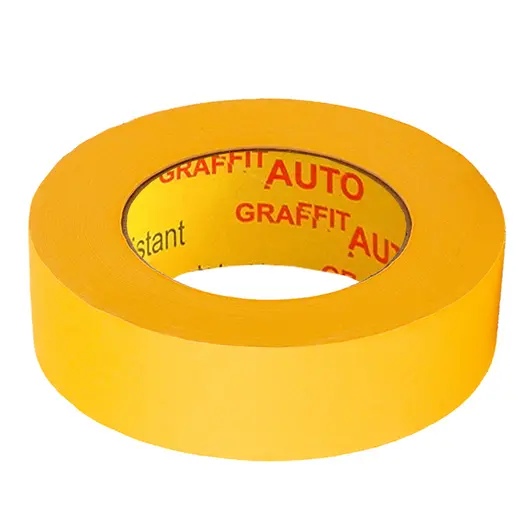 Маскиращо тиксо Atlas tapes термоустойчиво  30 мм, 45 м, жълто, Graffit Auto Professional 9202 WR
