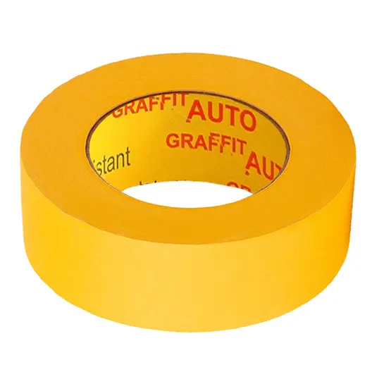 Маскиращо тиксо Atlas tapes термоустойчиво  36 мм, 45 м, жълто, Graffit Auto Professional 9202 WR