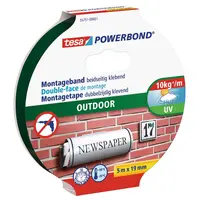 Двойнозалепваща монтажна лента Tesa  19 мм, 5 м, черна, Powerbond