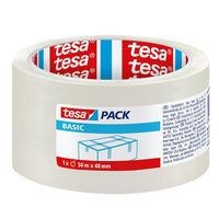 Тиксо Tesa опаковъчно  48 мм, 50 м, прозрачно, Basic 58572