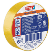 Лента Tesa електроизолационна  19 мм, 20 м, жълта, PVC, Professional 53988 - product - 058 FNA 297