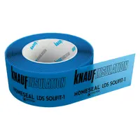 Текстилна хидроизолационна лента Knauf Insulation за подпокривно фолио  60x0.34 мм, 25 м, син, Homeseal LDS Solifit-1