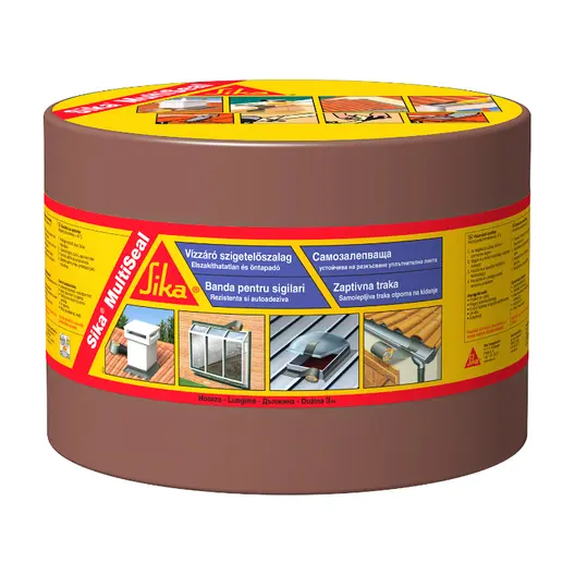 Битумна хидроизолационна лента Sika с алуминиево фолио  150 мм, 10 м, керемидена, MultiSeal