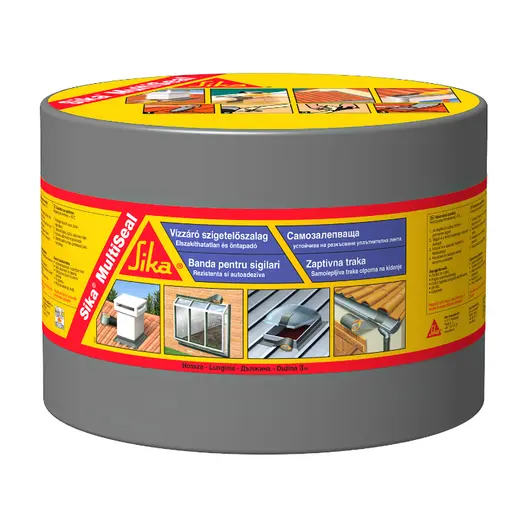Битумна хидроизолационна лента Sika с алуминиево фолио  100 мм, 3 м, сива, MultiSeal