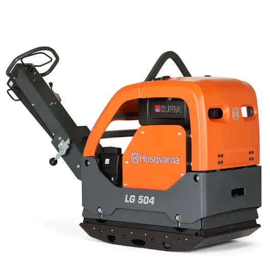 Трамбовка Husqvarna Construction реверсивна дизелова 9100 W, 700 мм, 30 м/мин, 65 kN, LG 504