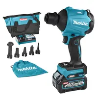 Акумулаторна въздуходувка Makita  с 1 батерия и зарядно, 40 V, 2 Ah, 66 м3/ч, AS001GA101