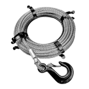 Въже за лебедка Brano стоманено с кука  0.8 т - product - 061 BRA 600