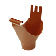 Казанче водосточно Bravo за улук от поцинкована ламарина  ф 140/90х0.5 мм, керамик мат, кръгло, Bel Rain - product - 061 BRH 761