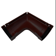 Ъгъл Bravo външен за улук от ламарина  140х0.5 мм, 90 °, кафяв, Bel Rain - product - 061 BRH 788