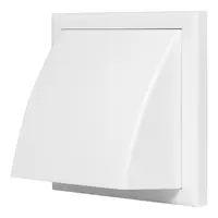Решетка вентилационна Vents правоъгълна PVC  154x154 мм, бяла, MV 102 VJ