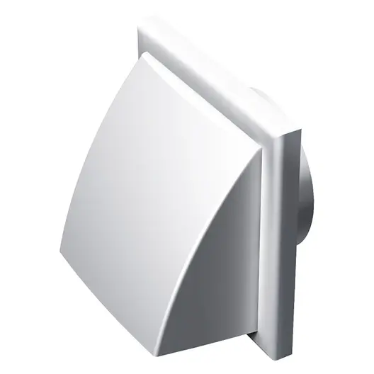 Решетка вентилационна Vents правоъгълна PVC  186x142 мм, бяла, MV 152 VK