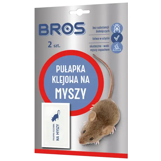Капан Bros леплив за мишки с примамка  2 бр.