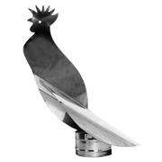 Шапка за димоотвод Kamininox тип петел, поцинкована  ф 150 мм - product - 061 KMN1145