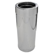 Димоотвод Kamininox прав двустенен с вата ф 130х1000 мм, ф 80 мм - product - 061 KMN1151