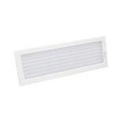 Решетка Haco за вентилационни отвори на камини затваряща, с мрежа 170x481 мм, бяла, LKMU - product - 061 MCI 107