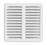 Решетка вентилационна Haco квадратна PVC с рамка и мрежа  205х205 мм, бяла, VMK - product - 061 MCI 115