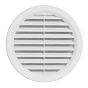 Решетка вентилационна Haco кръгла PVC с естествена тяга  ф 125 мм, бяла, VM - product - 061 MCI 128