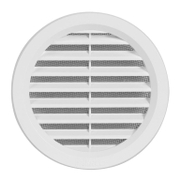 Решетка вентилационна Haco кръгла PVC с естествена тяга  ф 110 мм, бяла, VM - product - 061 MCI 129