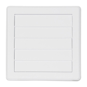 Решетка вентилационна Haco квадратна PVC с рамка и мрежа  205х205 мм, бяла, VMG - product - 061 MCI 134