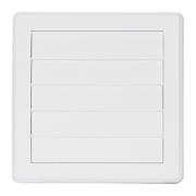 Решетка вентилационна Haco квадратна PVC с рамка и мрежа  175х175 мм, бяла, VMG - product - 061 MCI 135