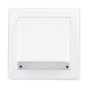 Решетка вентилационна Haco квадратна PVC с рамка и мрежа  175х175 мм, бяла, VMGK - product - 061 MCI 137