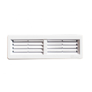 Решетка вентилационна Haco правоъгълна PVC  220х55 мм, бяла, VM - product - 061 MCI 139