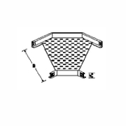 Коляно за метален кабелен канал Elvan  150х150х35 мм - product - 061 NKL 104