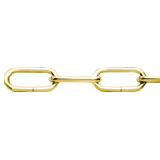 Верига декоративна Vormann стоманена с месингово покритие  звено ф 2х16х10 мм, 7 кг - product - 061 PSD 967