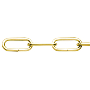 Верига декоративна Vormann стоманена с месингово покритие  звено ф 2.8х34х15 мм, 10 кг - product - 061 PSD 968