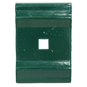 Клипс Tecnomallas за монтаж на оградни платна  метал, 50x40 мм, зелен, Monoblock - product - 061 RSM 888