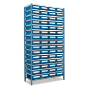 Стелаж Tayg с кутии метален 16 рафта 1030х437х2000 мм, на рафт 100 кг, 402 - product - 061 TEK 982