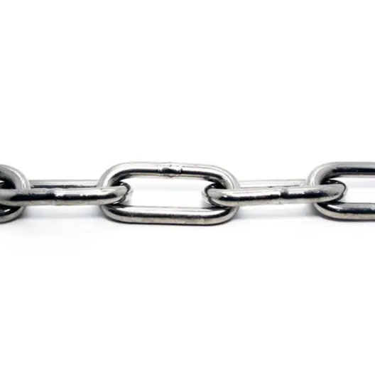 Верига стоманена QD Rigging China неръждаема  звено ф 3х26х12.2 мм, DIN 763